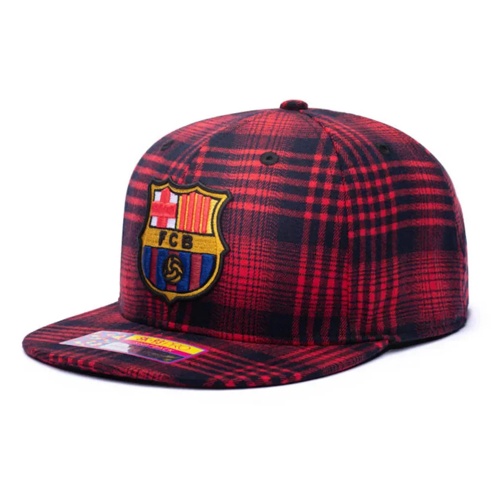 Fan Ink Collection Barcelona Hooligan Hat - Red-Navy