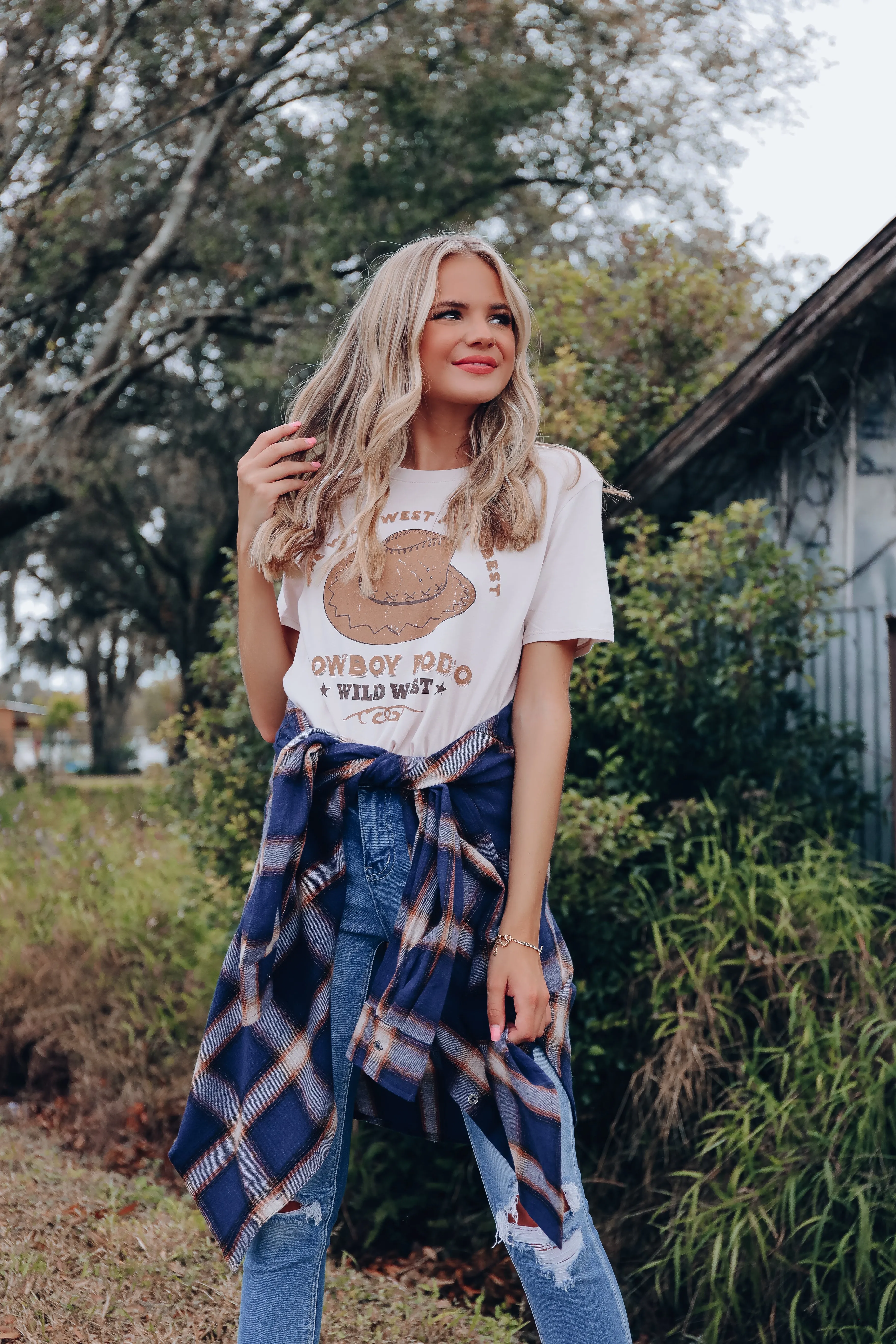 Wild West At It's Best Graphic Tee - Sand